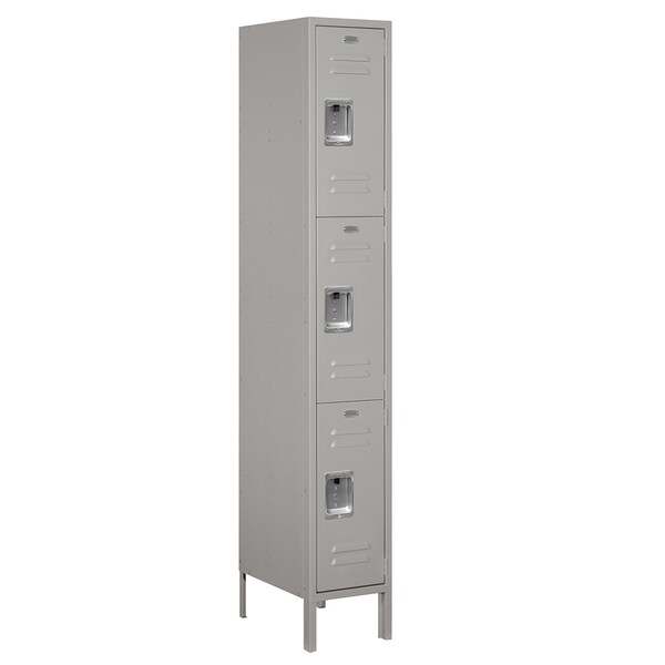 Salsbury Industries WardrobeLocker, 12inD, Louvered, Steel, Gray 63168GY-U